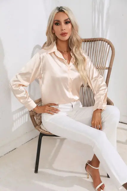 Ninga | Stilvoll Satinbluse für Frauen