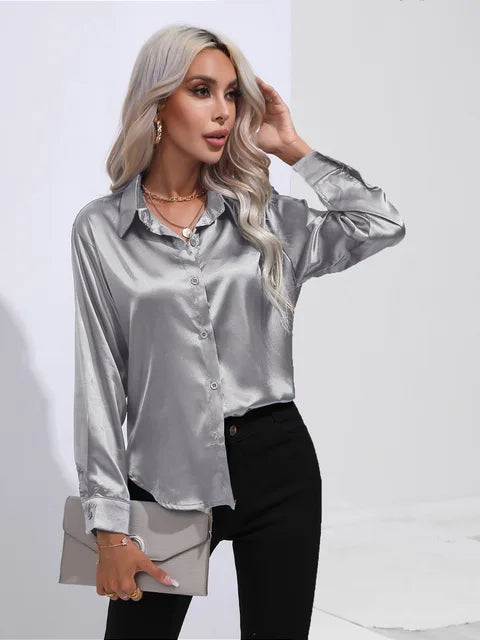 Ninga | Stilvoll Satinbluse für Frauen
