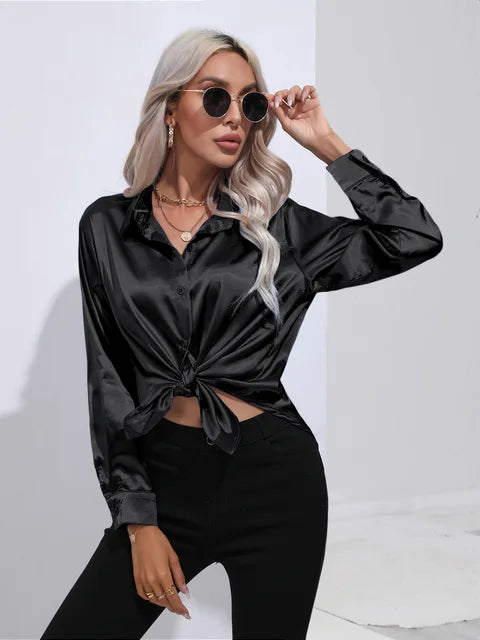 Ninga | Stilvoll Satinbluse für Frauen