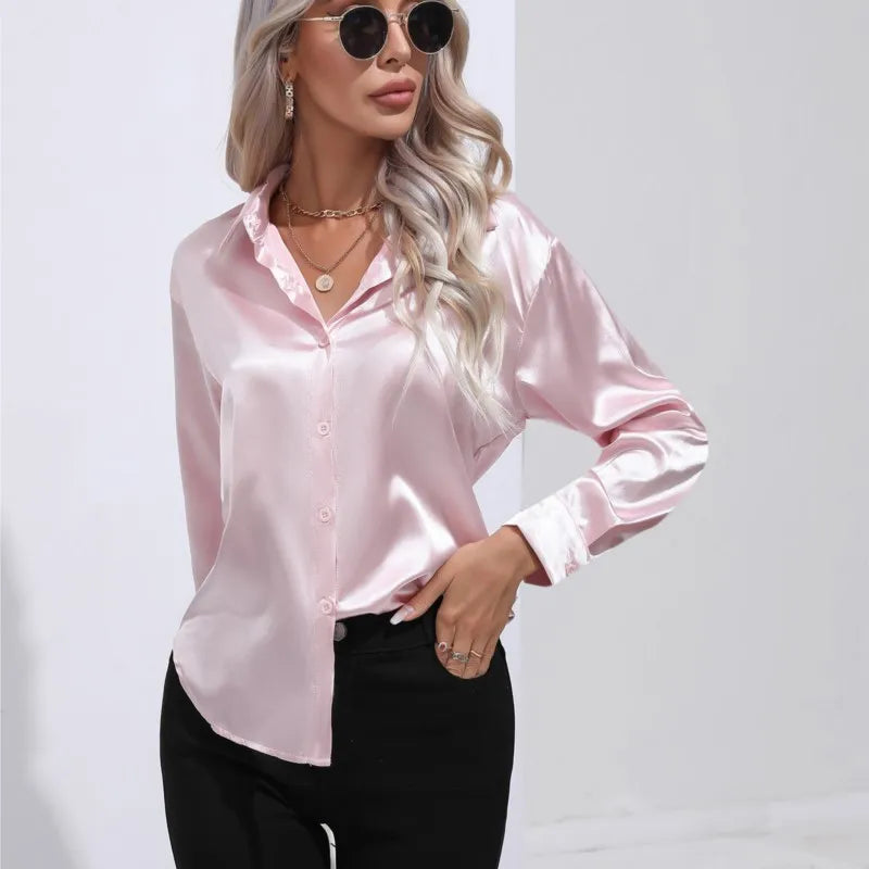 Ninga | Stilvoll Satinbluse für Frauen