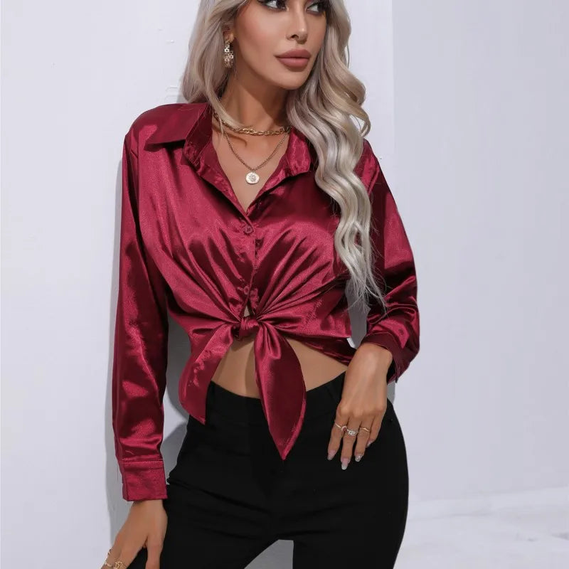 Ninga | Stilvoll Satinbluse für Frauen