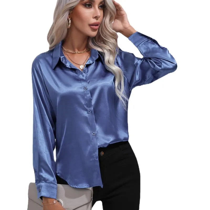 Ninga | Stilvoll Satinbluse für Frauen