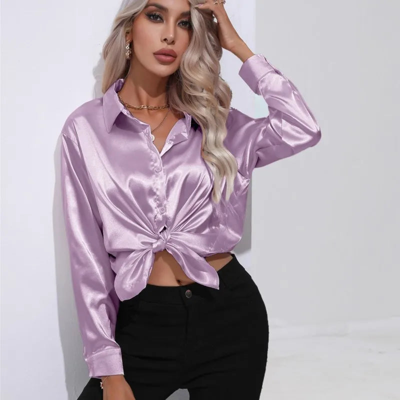 Ninga | Stilvoll Satinbluse für Frauen