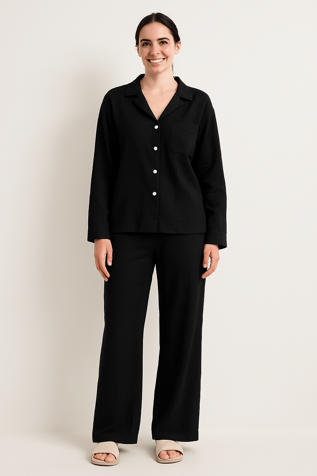 Joyce 2-teiliges Set mit lockerer Bluse und Hose – Atmungsaktives Baumwoll-Leinen-Gemisch 11