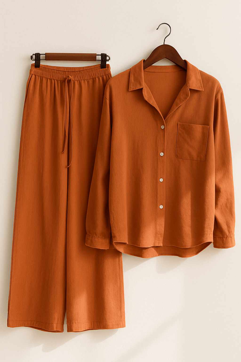 Joyce 2-teiliges Set mit lockerer Bluse und Hose – Atmungsaktives Baumwoll-Leinen-Gemisch 5