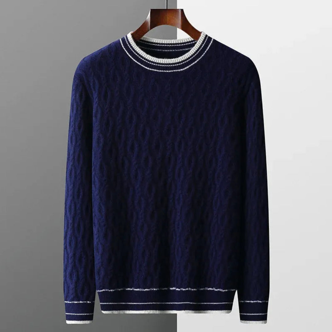 Cable cashmere sweater made of premium cashmere