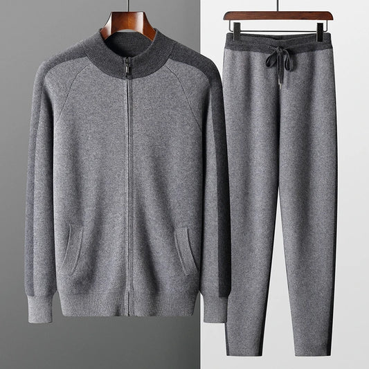 Herren Anzug mit Strickjacke und Hose