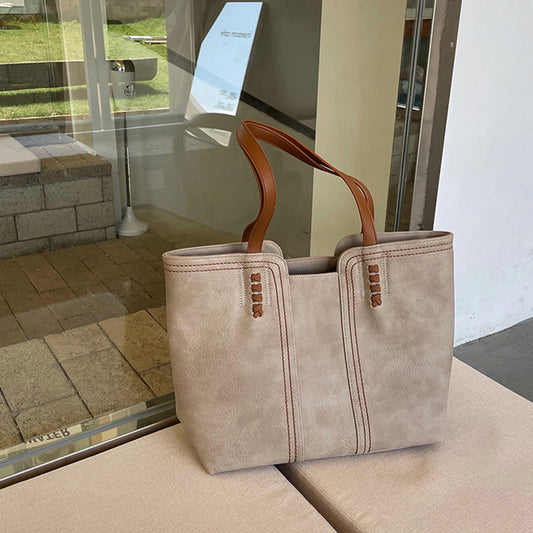 Mila | Damen Handtasche PU Leder mit Innenfächern und Reißverschluss