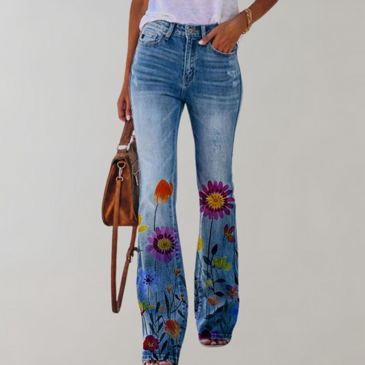 Flower | Damen Flare Hose
