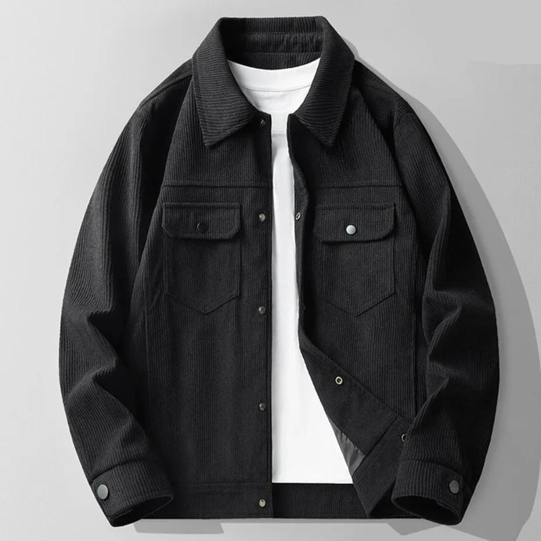 Classic corduroy jacket with adjustable cuffs