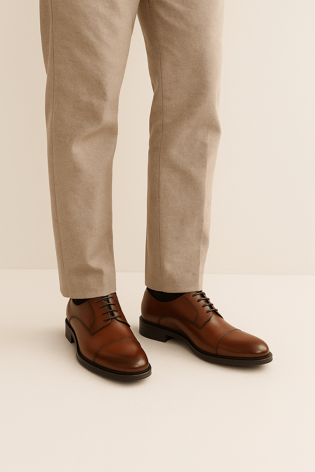 Klassische Oxford Schuhe aus Glattleder