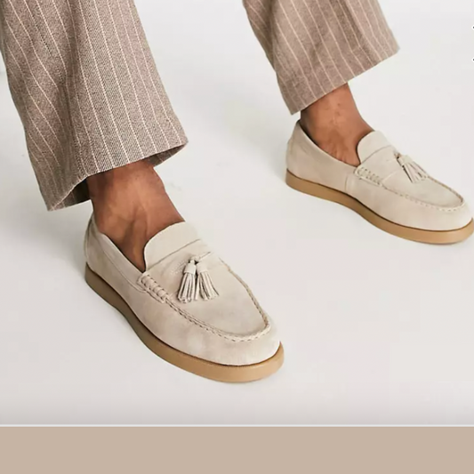 Klassische Wildleder-Loafer für Herren