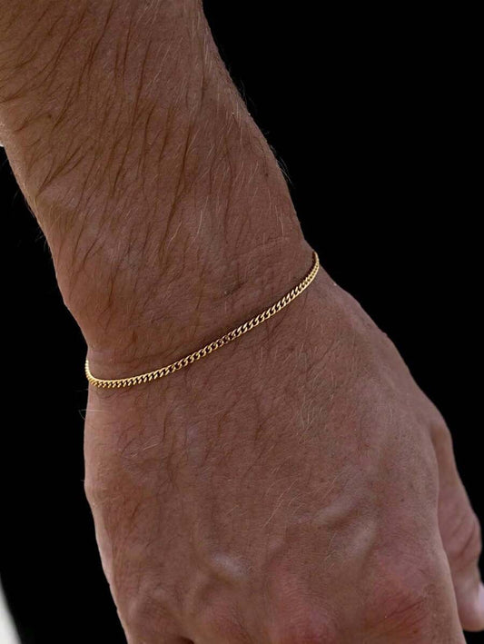 Klassisches Edelstahlarmband mit Kettendesign