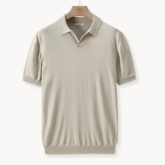 Kurzarm Strickpolo für Herren