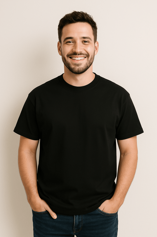 Kurzarm T-Shirt mit Rundhalsausschnitt