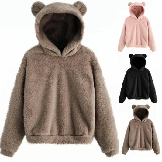 Kuscheliger Damen Hoodie mit  Teddyohren