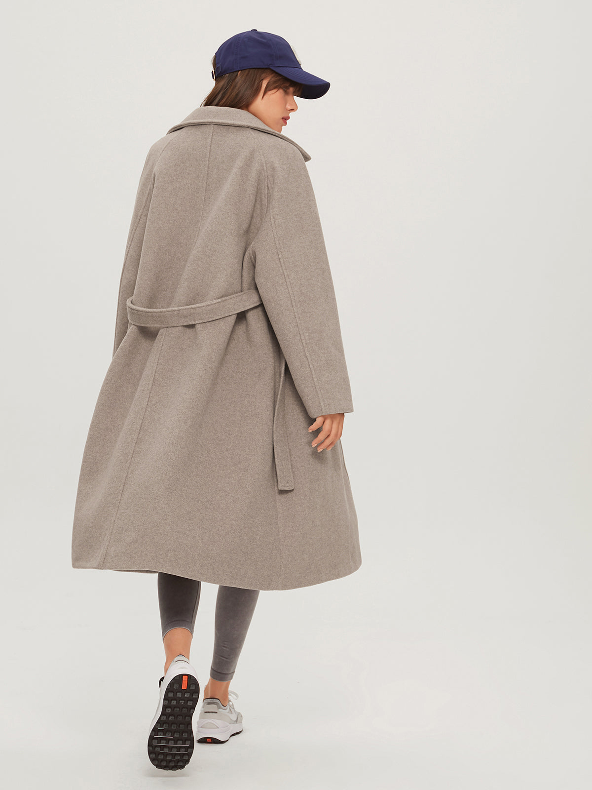 Langer Wollmantel für Damen