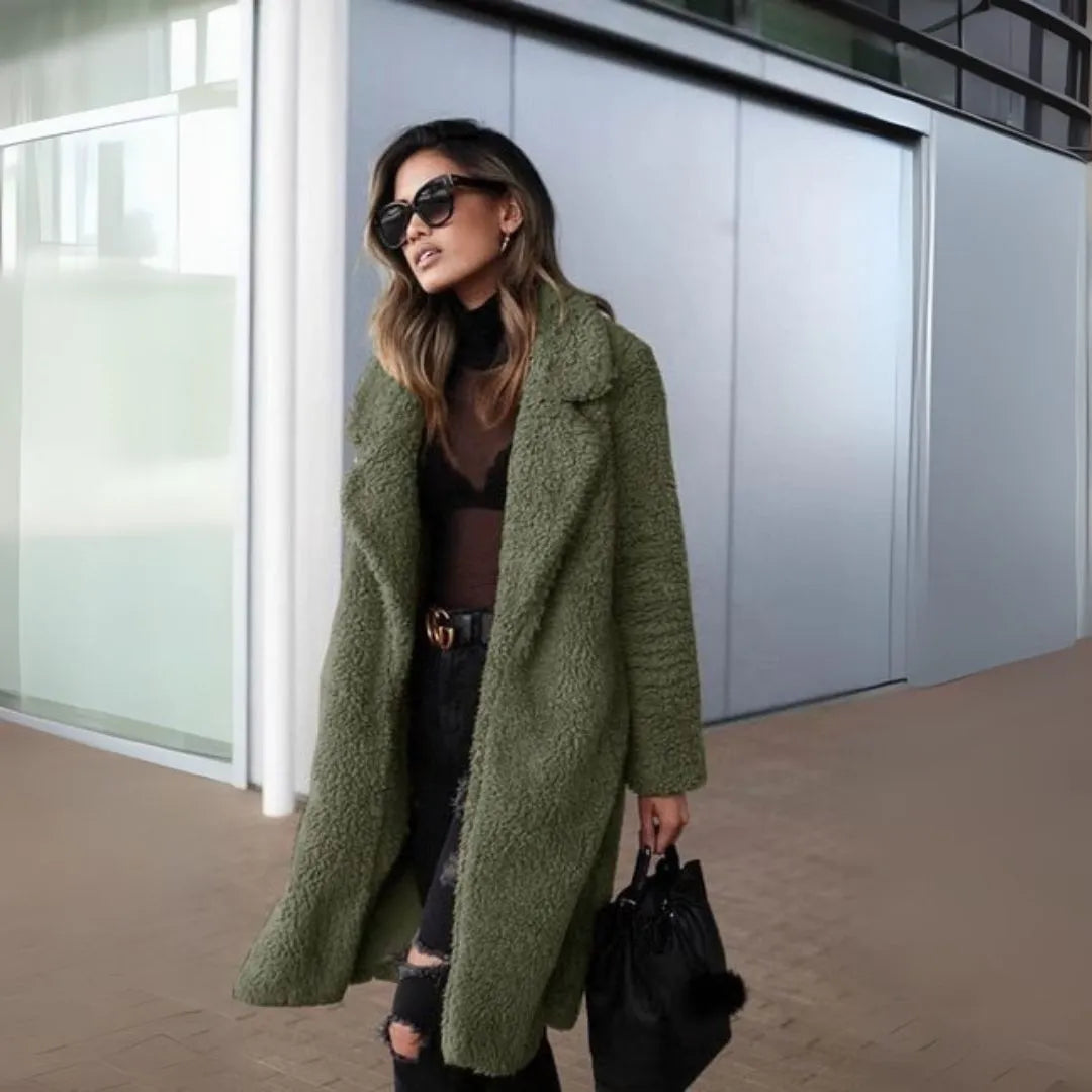 Long Teddy Coat Women