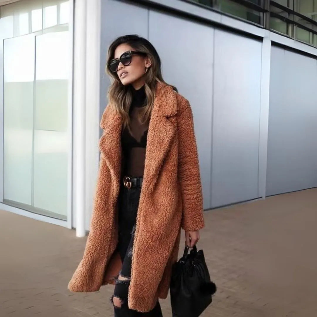 Long Teddy Coat Women
