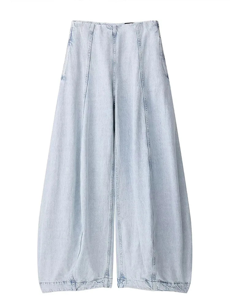 Jeans casual da donna con vita alta
