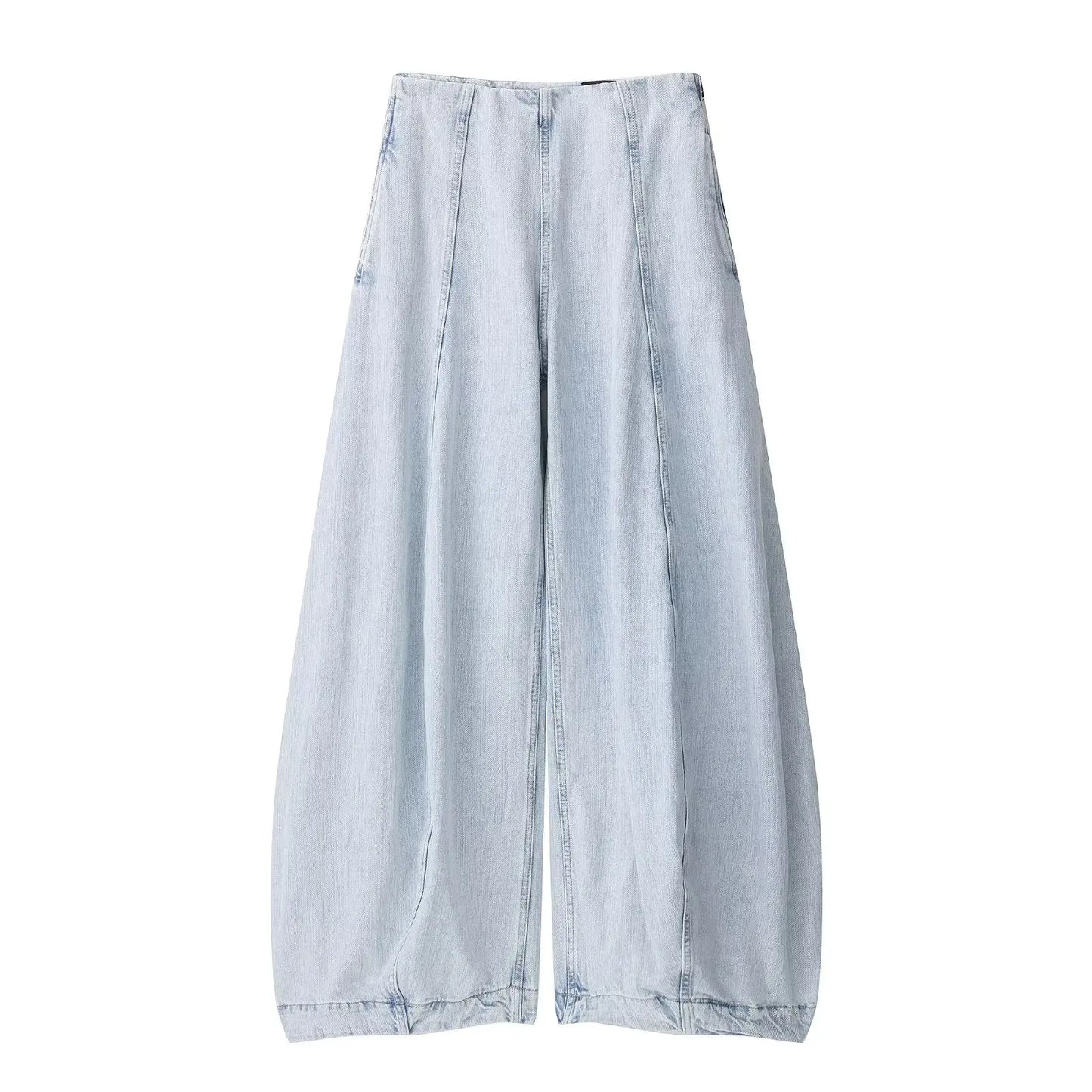 Jeans casual da donna con vita alta