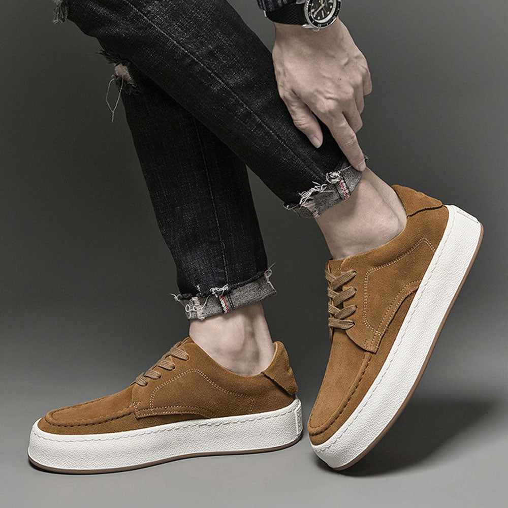 Lässiger Herren-Sneaker Luxtin – Hochwertiges Rindswildleder, Atmungsaktiv, Sportlich, Komfortabel, Herren Sneaker, Schuhe Herren, Sneaker Herren, Ideal für den Alltag 1