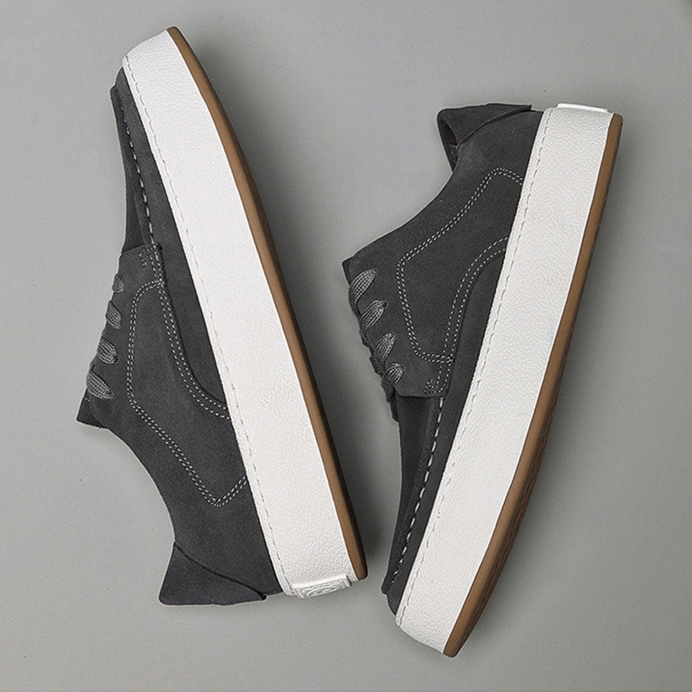 Lässiger Herren-Sneaker Luxtin – Hochwertiges Rindswildleder, Atmungsaktiv, Sportlich, Komfortabel, Herren Sneaker, Schuhe Herren, Sneaker Herren, Ideal für den Alltag 3