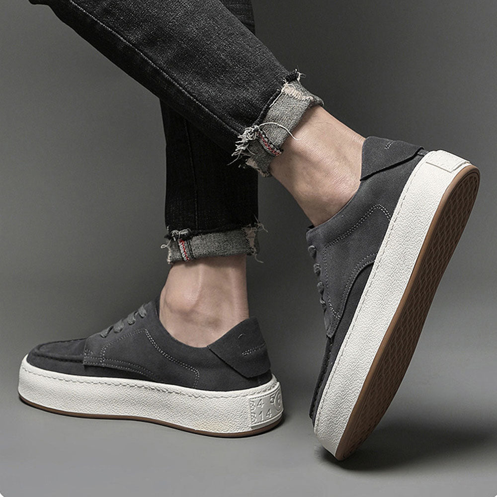 Lässiger Herren-Sneaker Luxtin – Hochwertiges Rindswildleder, Atmungsaktiv, Sportlich, Komfortabel, Herren Sneaker, Schuhe Herren, Sneaker Herren, Ideal für den Alltag 6