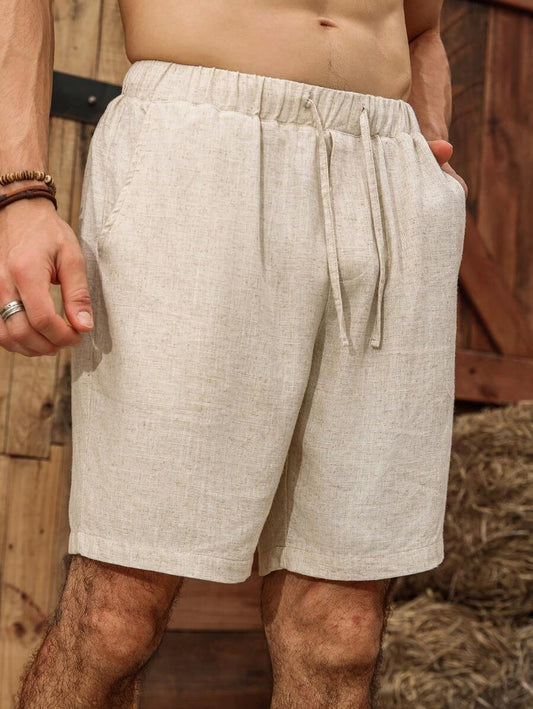 Leichte Herren Leinen Shorts