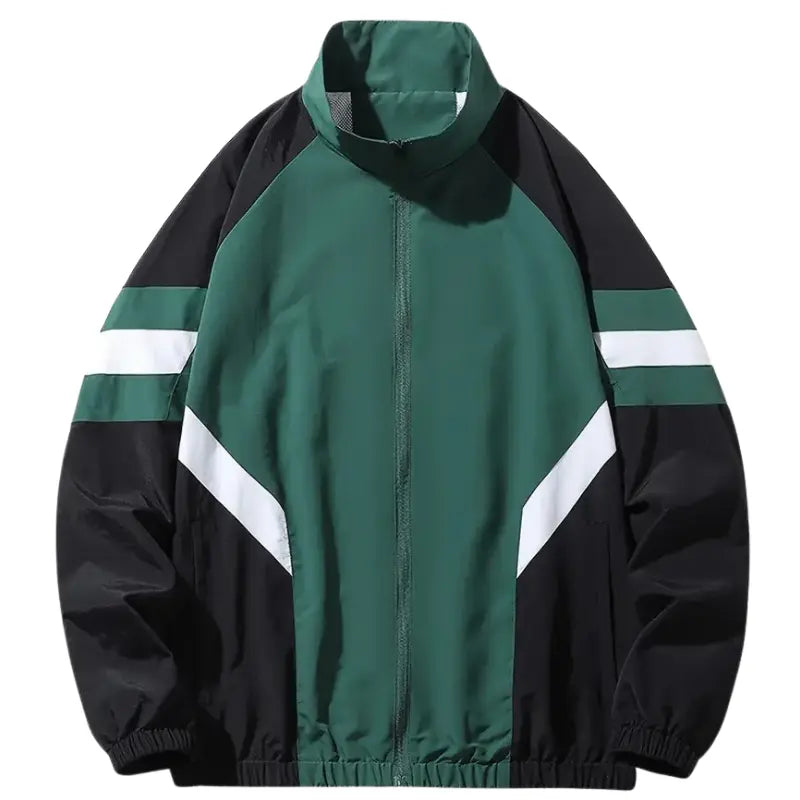 Leichte Winddichte Herrenjacke mit Farbblockierung für Outdoor-Aktivitäten – Atmungsaktives Material, Größen S-XL 3