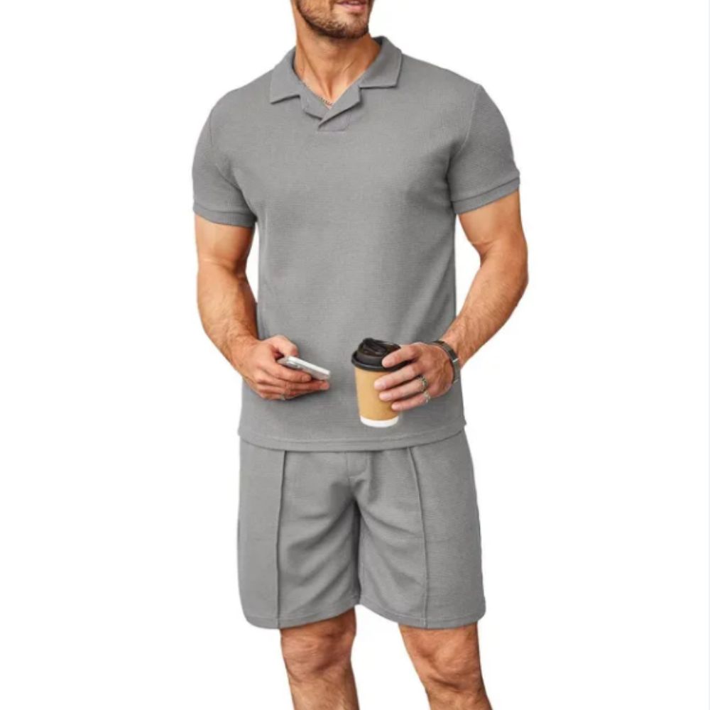 Variant image for Herren Casual Set Grau Größe M Baumwolle-7