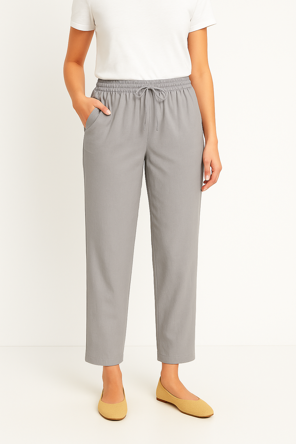 Damen Hose mit Weites Bein
