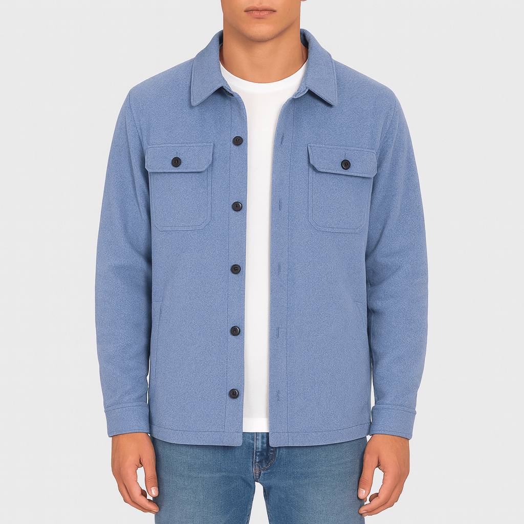 Maßgeschneiderte Jacke aus strapazierfähigem Polyester mit Umlegekragen und mehreren Taschen – Taillierte Passform für eleganten Look 0