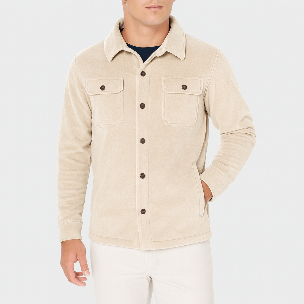 Maßgeschneiderte Jacke aus strapazierfähigem Polyester mit Umlegekragen und mehreren Taschen – Taillierte Passform für eleganten Look 3