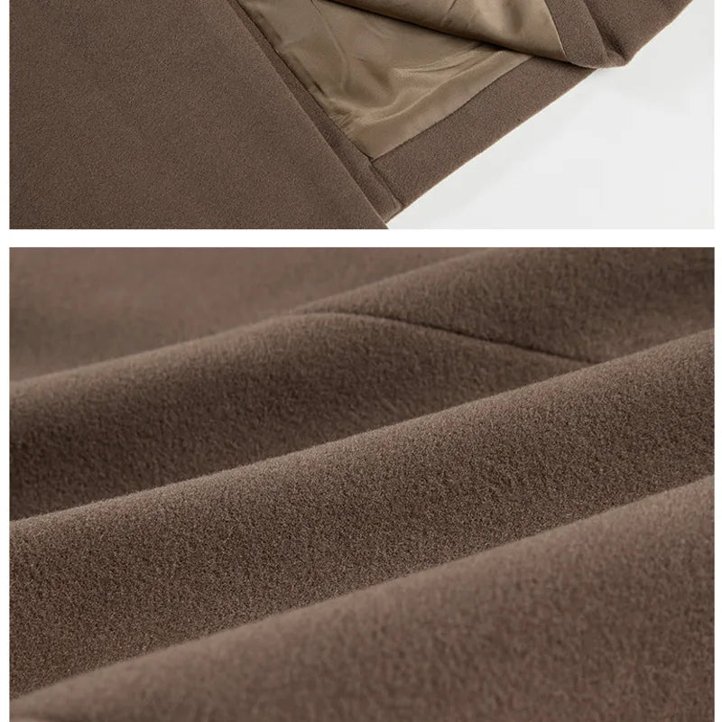 Milan Herren Schwarzer Wollmantel – Zeitloser Doppelknopf Wintermantel für Stil und Komfort Herrenmantel Herren Mantel Lang 5