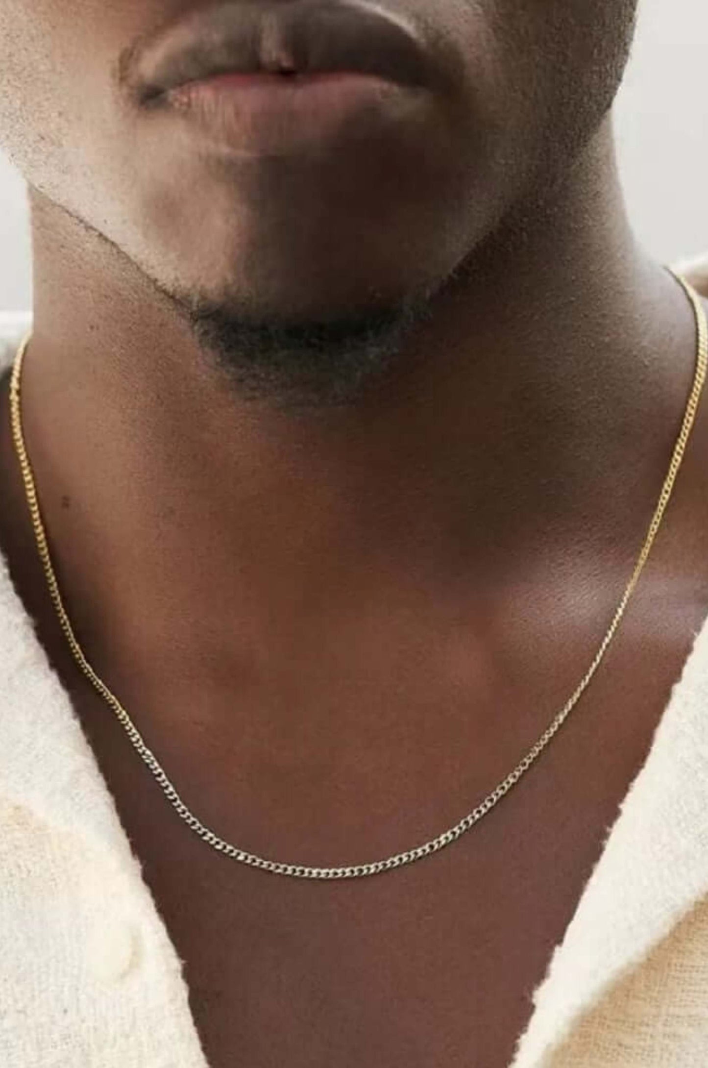Minimalistische Edelstahl Halskette