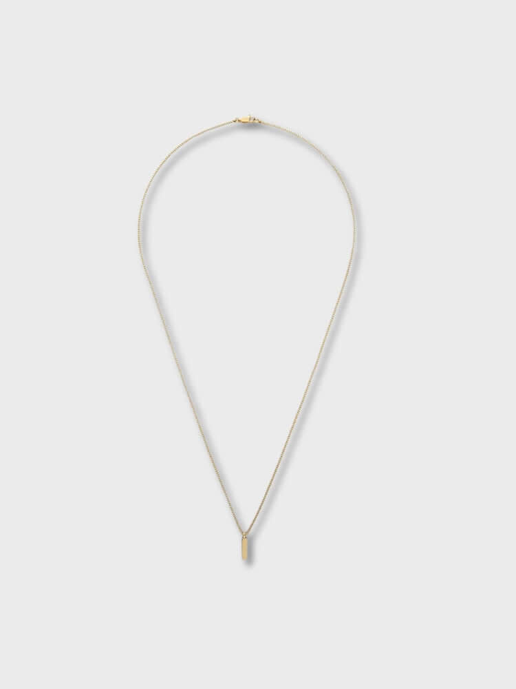 Minimalistische Rechteckige Edelstahl Halskette Damen