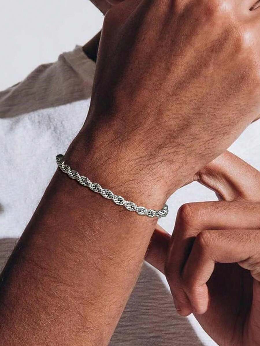 Minimalistisches Armband Herren aus Edelstahl