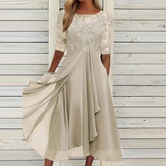 Variant image for Lena | Elegantes Spitzenkleid für Frauen - Ideal für Partys und Anlässe-13