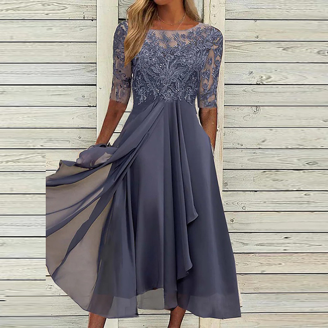Variant image for Lena | Elegantes Spitzenkleid für Frauen - Ideal für Partys und Anlässe-7