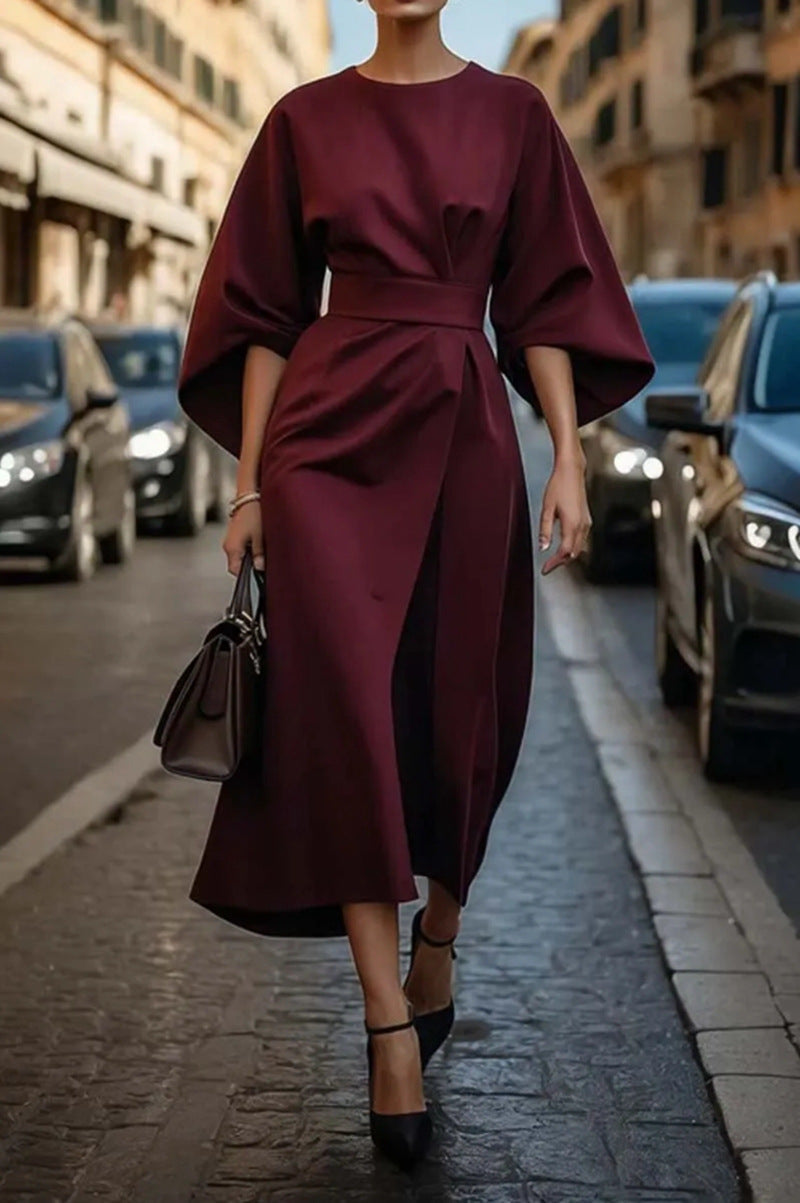 Samara | Elegantes Midi Kleid mit Ballonärmeln für Damen 6