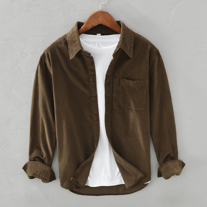 Variant image for Max | Elegantes Retro Cord Overshirt für Männer-6