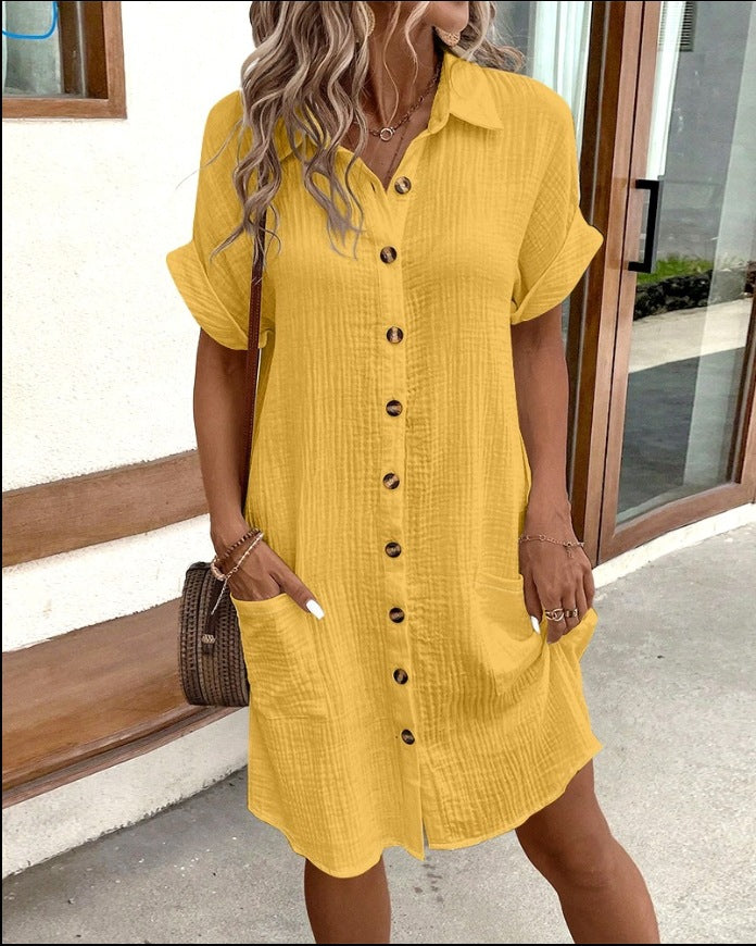 Charlie | Elegante Bluse Damen mit V-Ausschnitt und Knopfverschluss