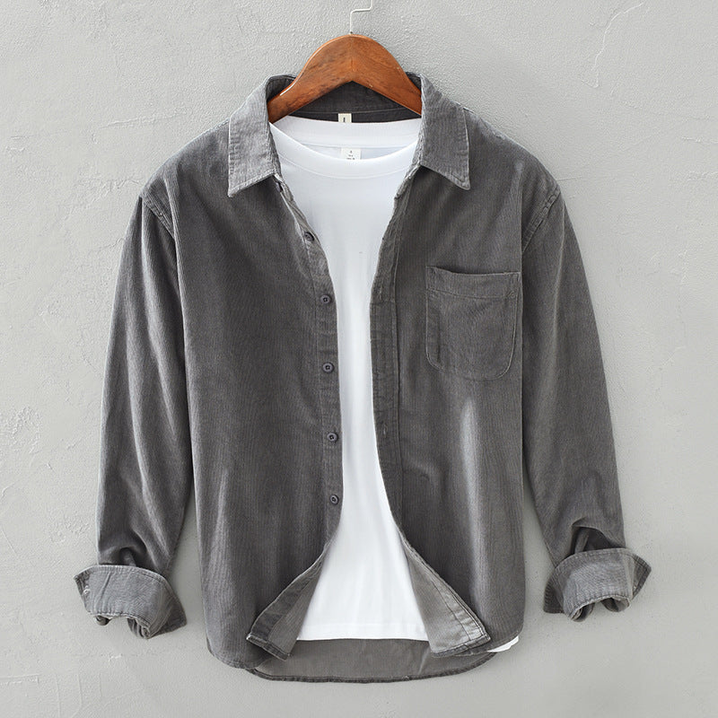 Variant image for Max | Elegantes Retro Cord Overshirt für Männer-16