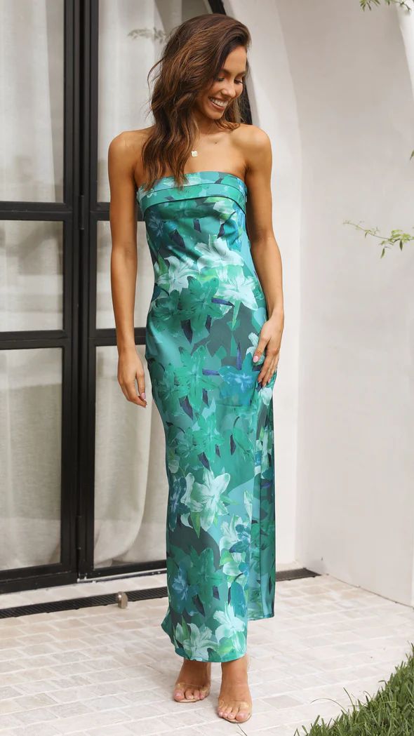 Variant image for Betty | Festliches Damenkleid mit Drapiertem Ausschnitt in Grün-21