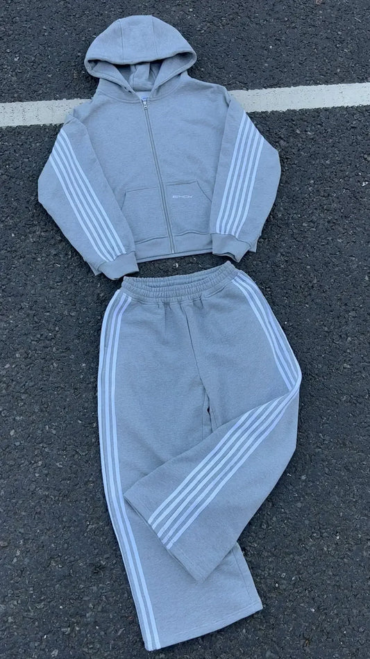 Oversized Hoodie und Jogginghose Set