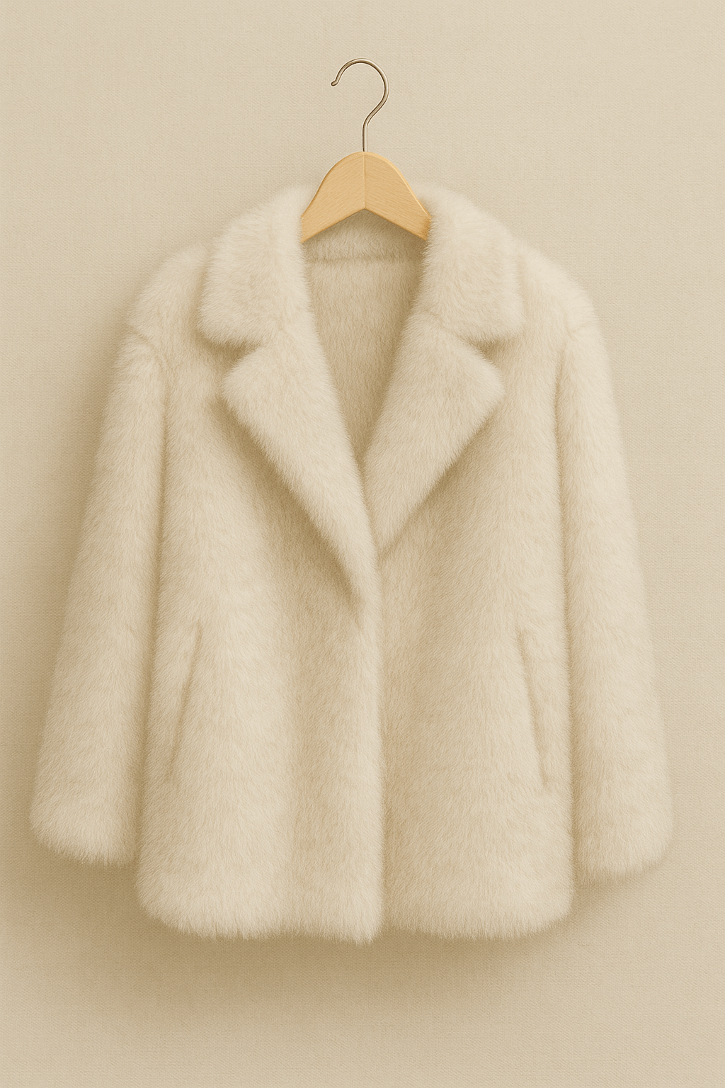 Giacca oversize in pelliccia sintetica