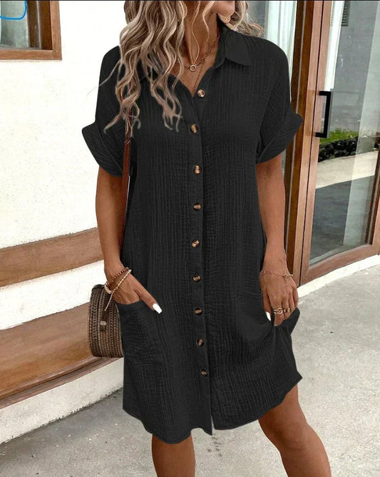 Oversized polo dress for women