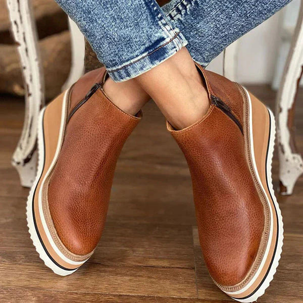 Carina  | Trendige Lederstiefel für Frauen