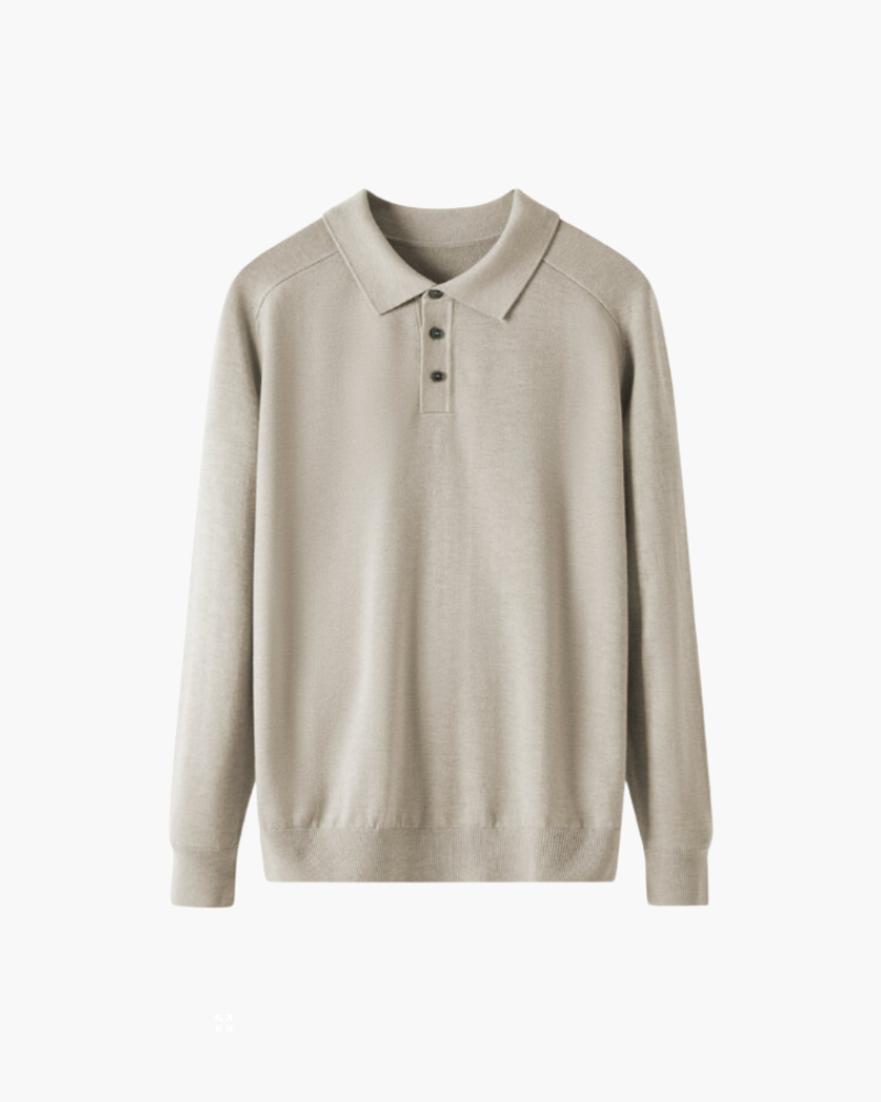Polo shirt men long sleeve